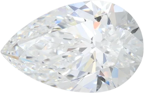 3.72 Carat D VVS1 Pear Lab Diamond