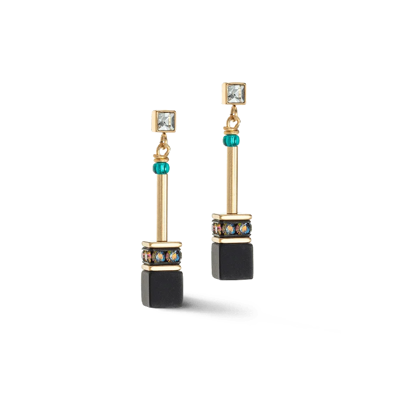 Multicolor GeoCube Earrings