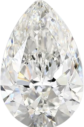 4.39 Carat F vs1 Pear Lab Diamond