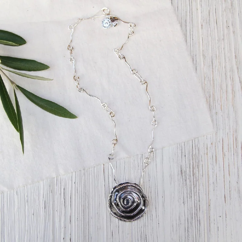 Large Spiral Necklace