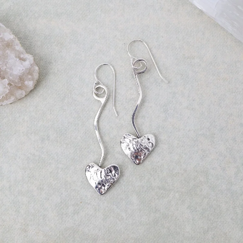 Heart on Vine Earrings