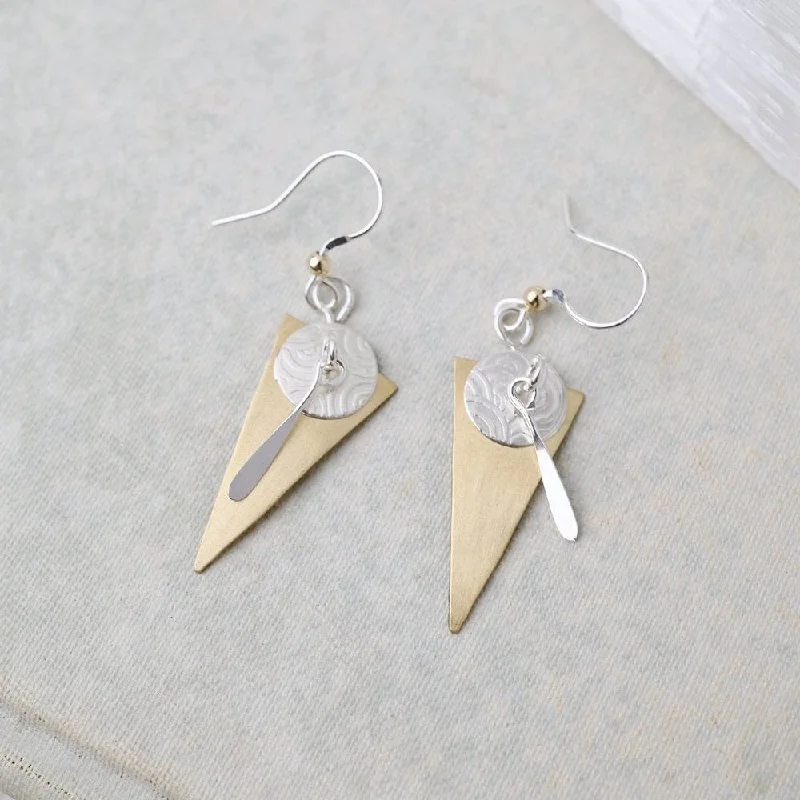 Give & Take Earrings Two Tone