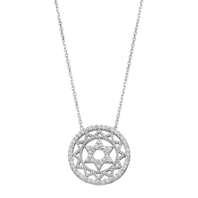 Intricate Star of David Necklace