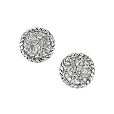 David Yurman 11.5mm Elements Button Earrings