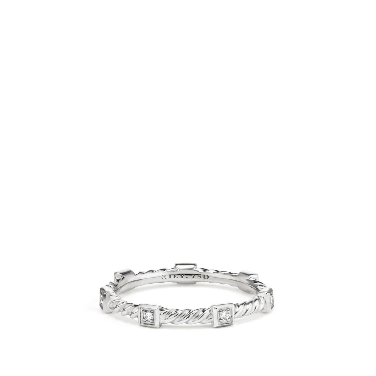 David Yurman 2mm Cable Stack Band Ring