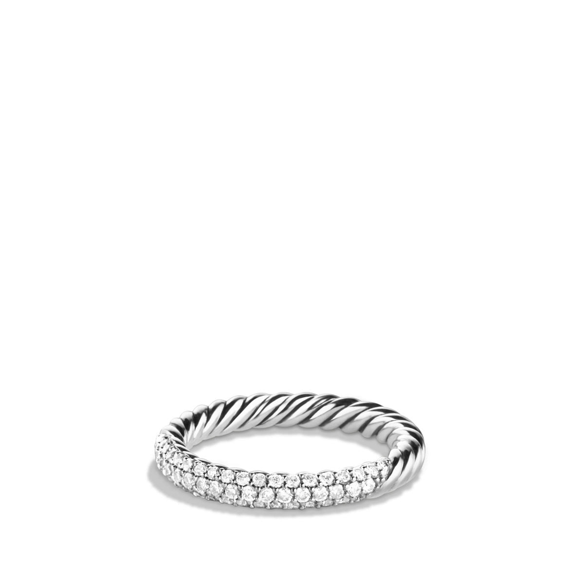 David Yurman Petite Pave' Cable Ring