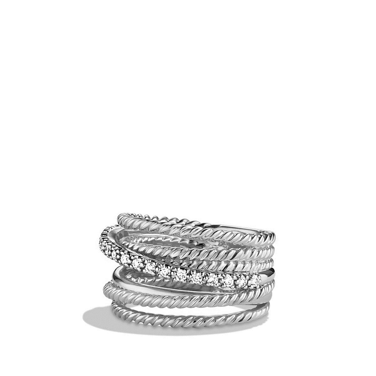 David Yurman Wide Crossover Ring