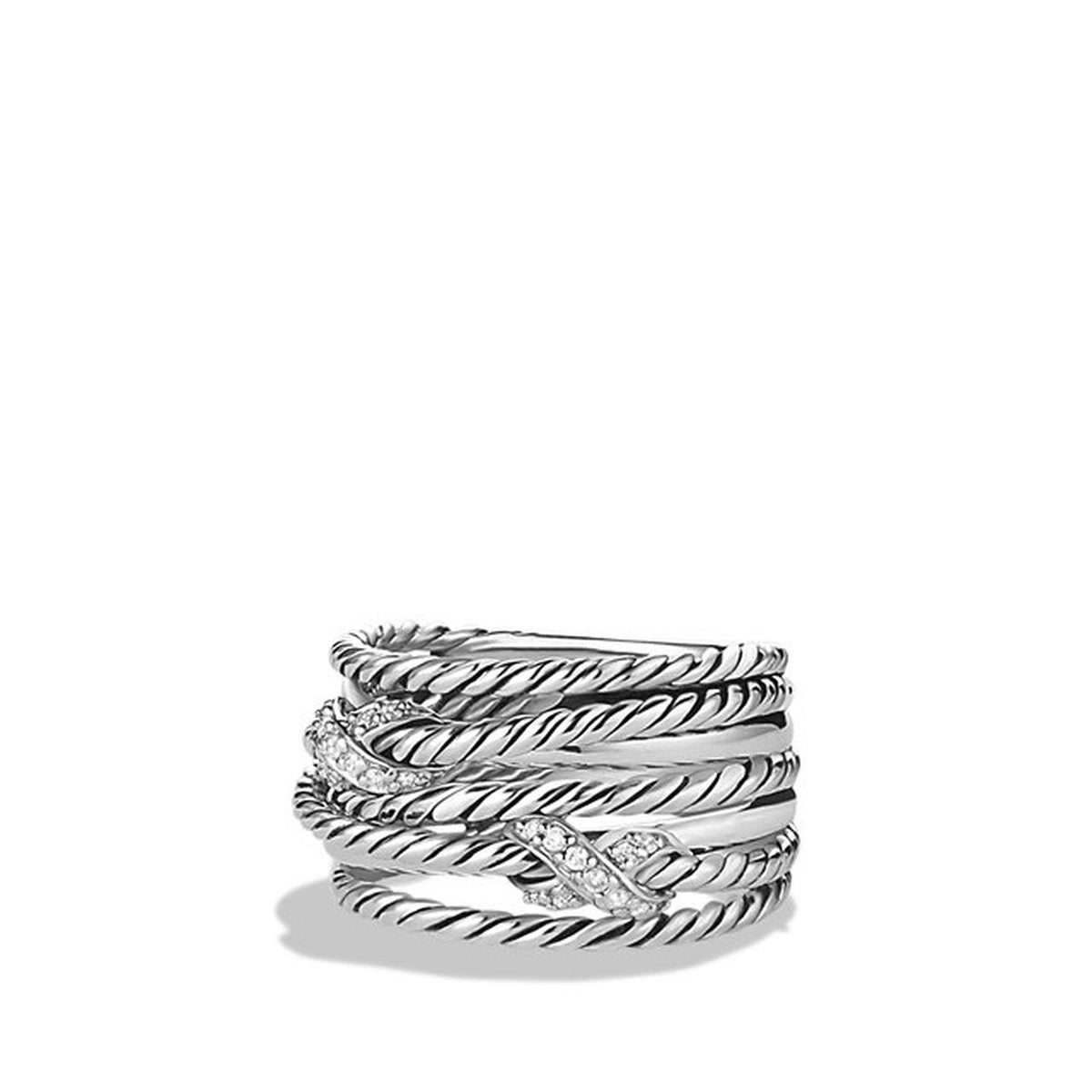 David Yurman Wide Crossover 'X' Ring