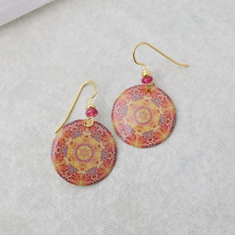 Golden Mandala Earrings