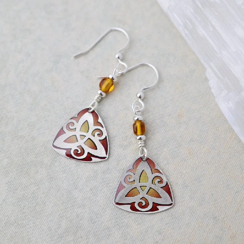 Trinity in Topaz Earrings