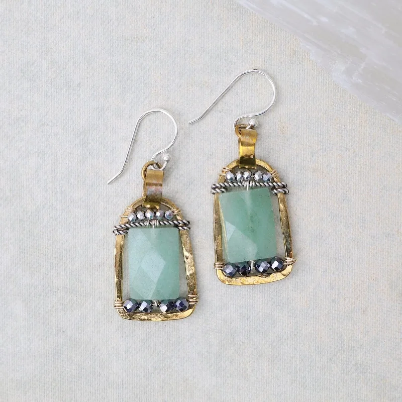 Jade Stirrup Earrings