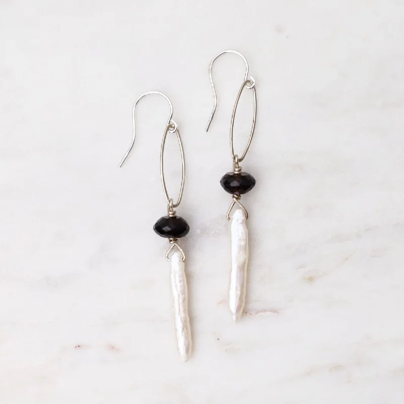 Biwa Pearl Earrings