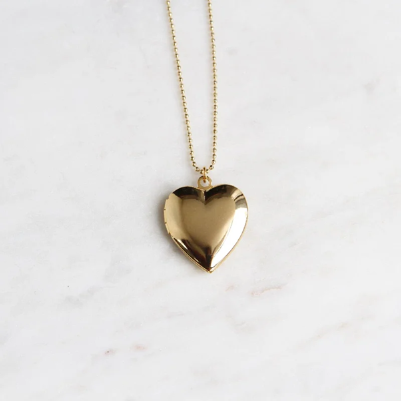 Vintage Heart Locket Necklace