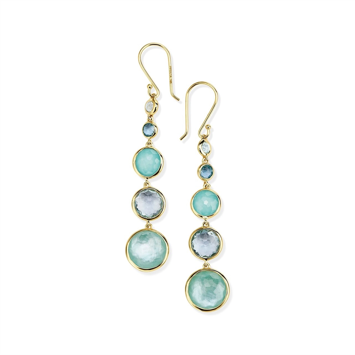 Ippolita 18K Yellow Gold Lollipop Long Lollitini Earrings in Waterfall