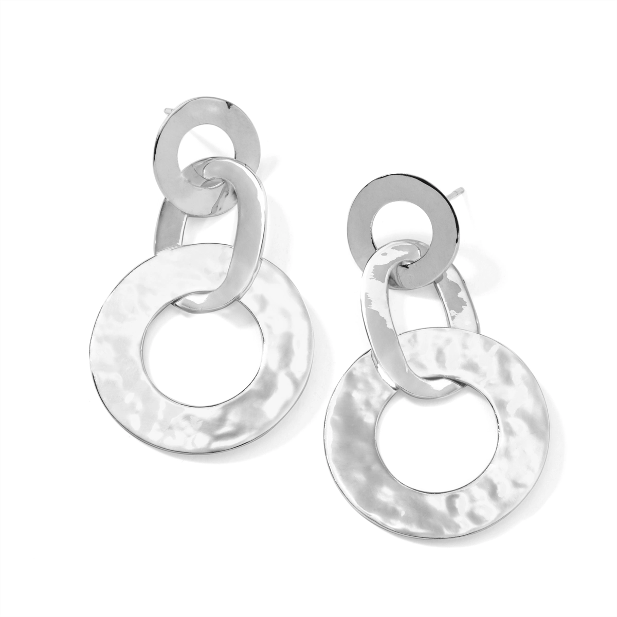 Ippolita Sterling Silver Roma Round Triple Link Earrings