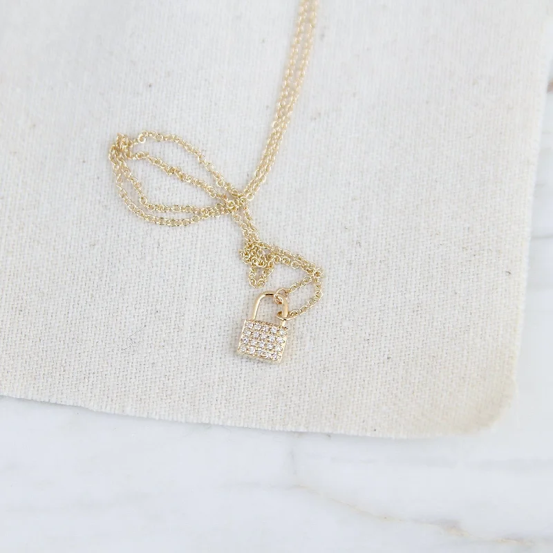 Petite Padlock Necklace