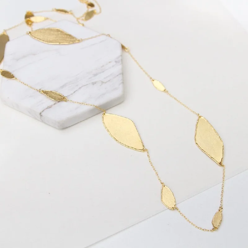 Juliet Multi Leaves Long Necklace