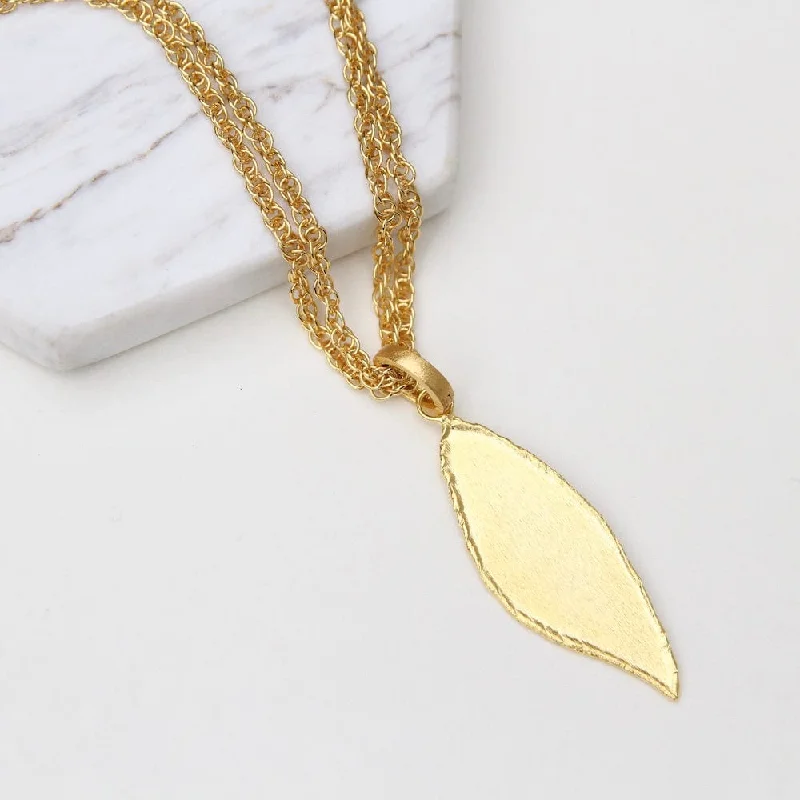 Verde Leaf Long Necklace