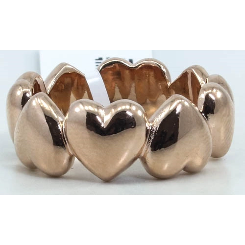 Nomination Rose Brass Rock in Love Ring