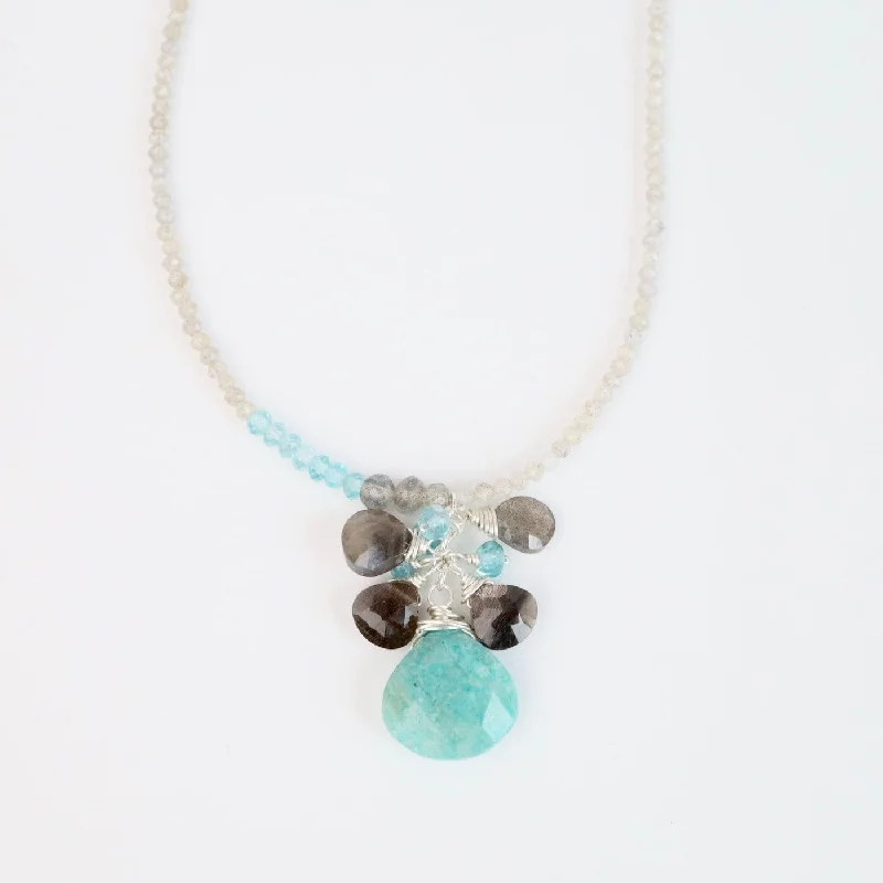 Labradorite, Apatite & Amazonite Necklace