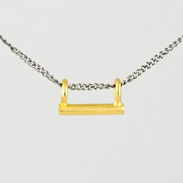 Tiny Bar Amulet Necklace