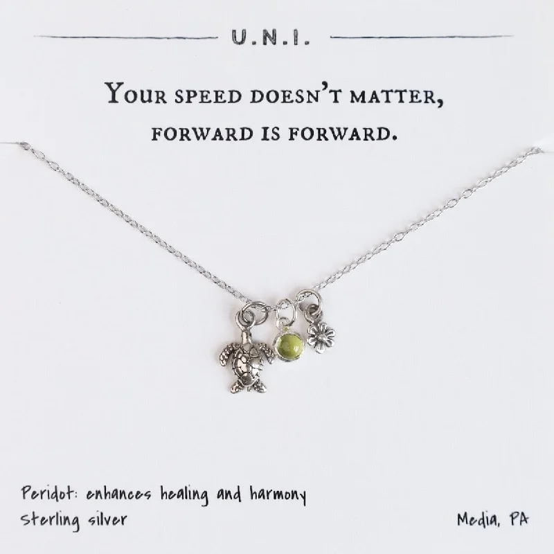 Your Speed Doesn't Matter, Forward is Forward Necklace